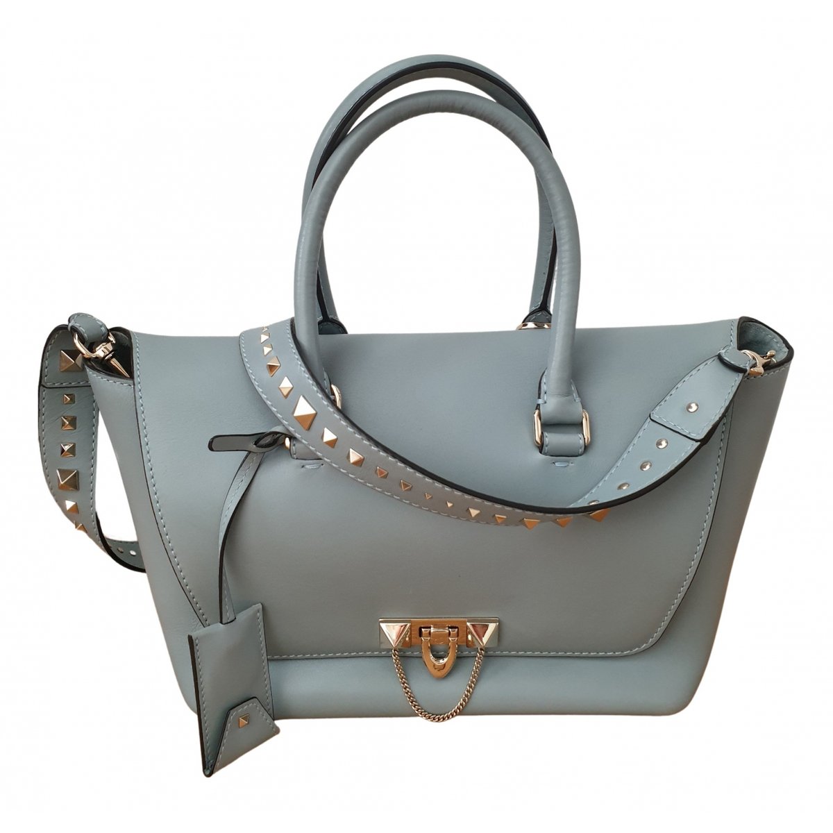Demilune leather handbag