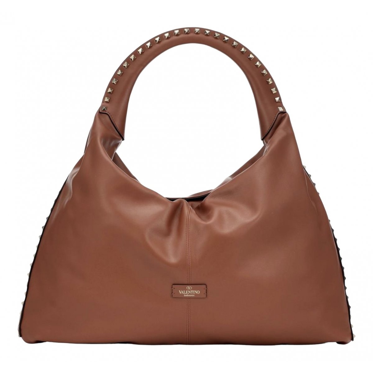 Rockstud Hobo leather handbag