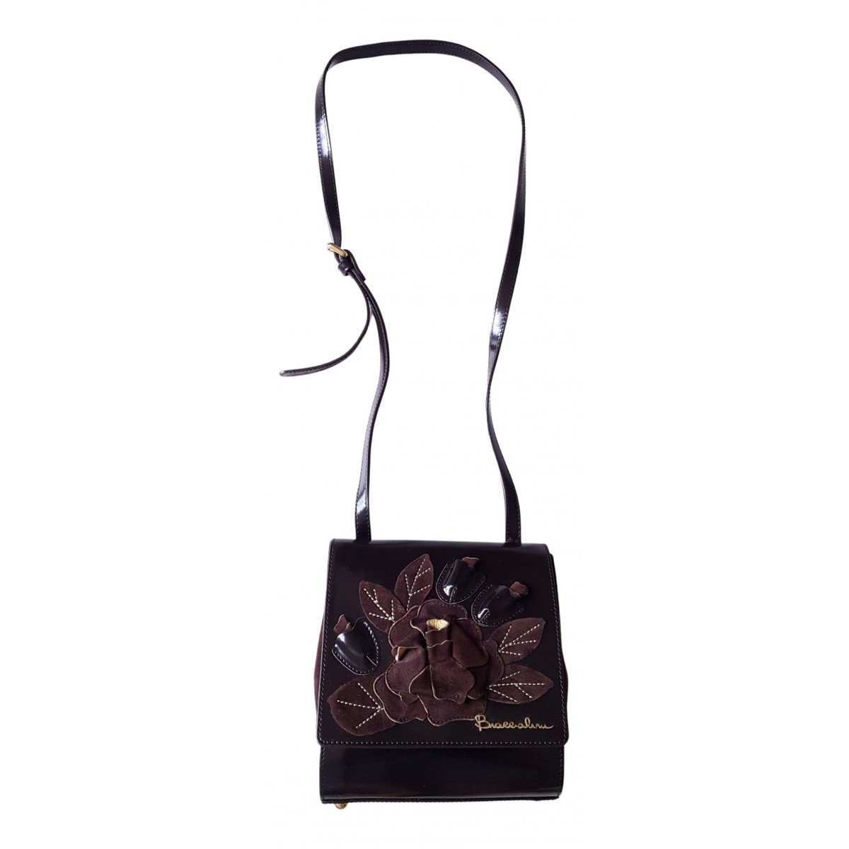 Patent leather crossbody bag