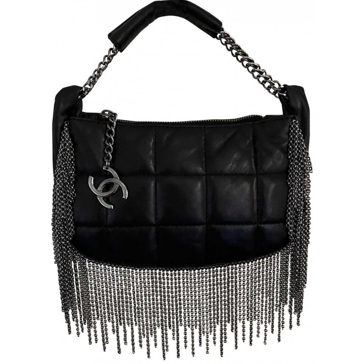 Vintage CC Chain leather tote