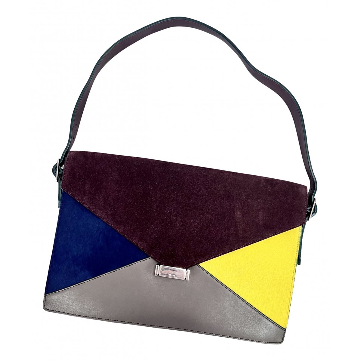 Diamond Clutch pony-style calfskin handbag