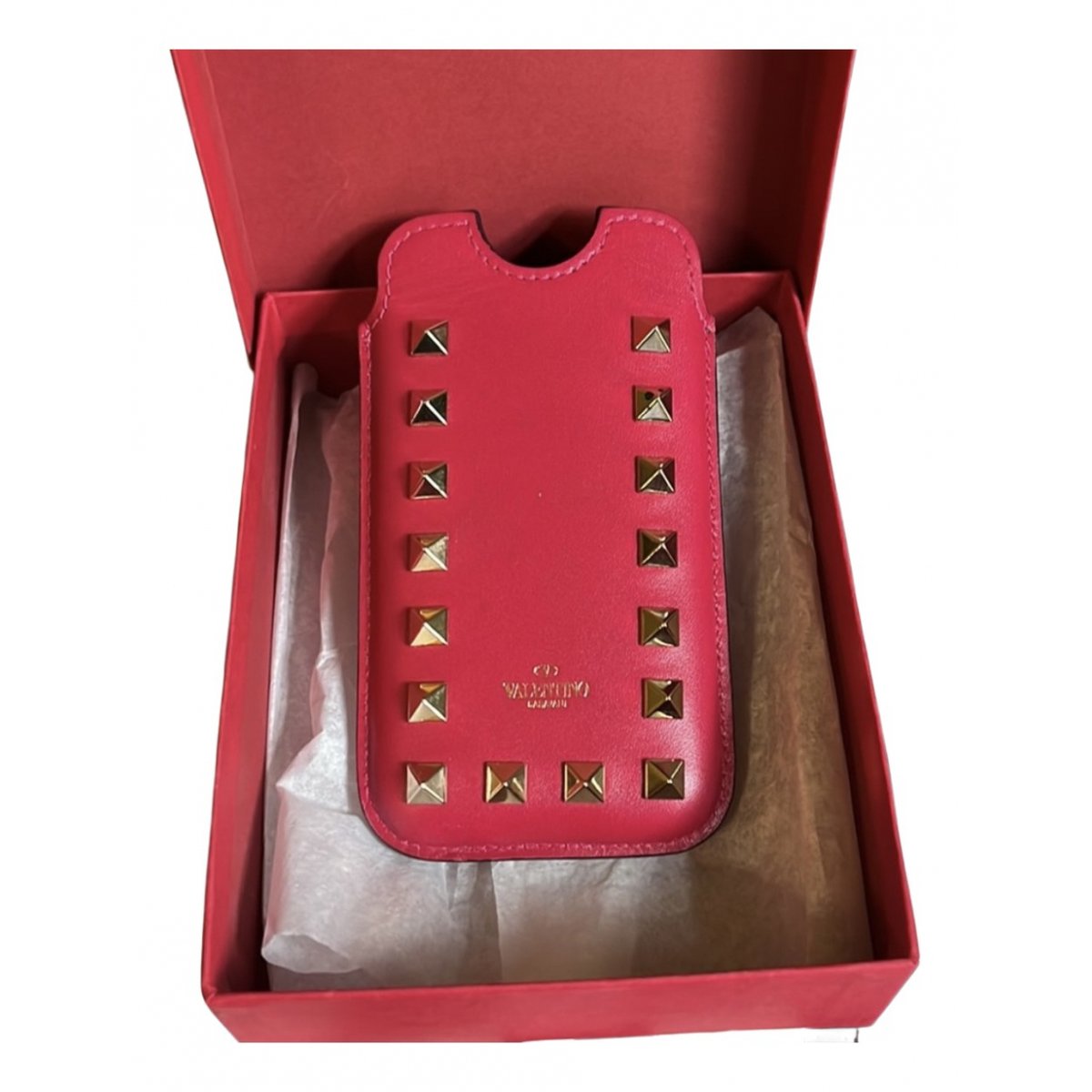 Rockstud leather purse