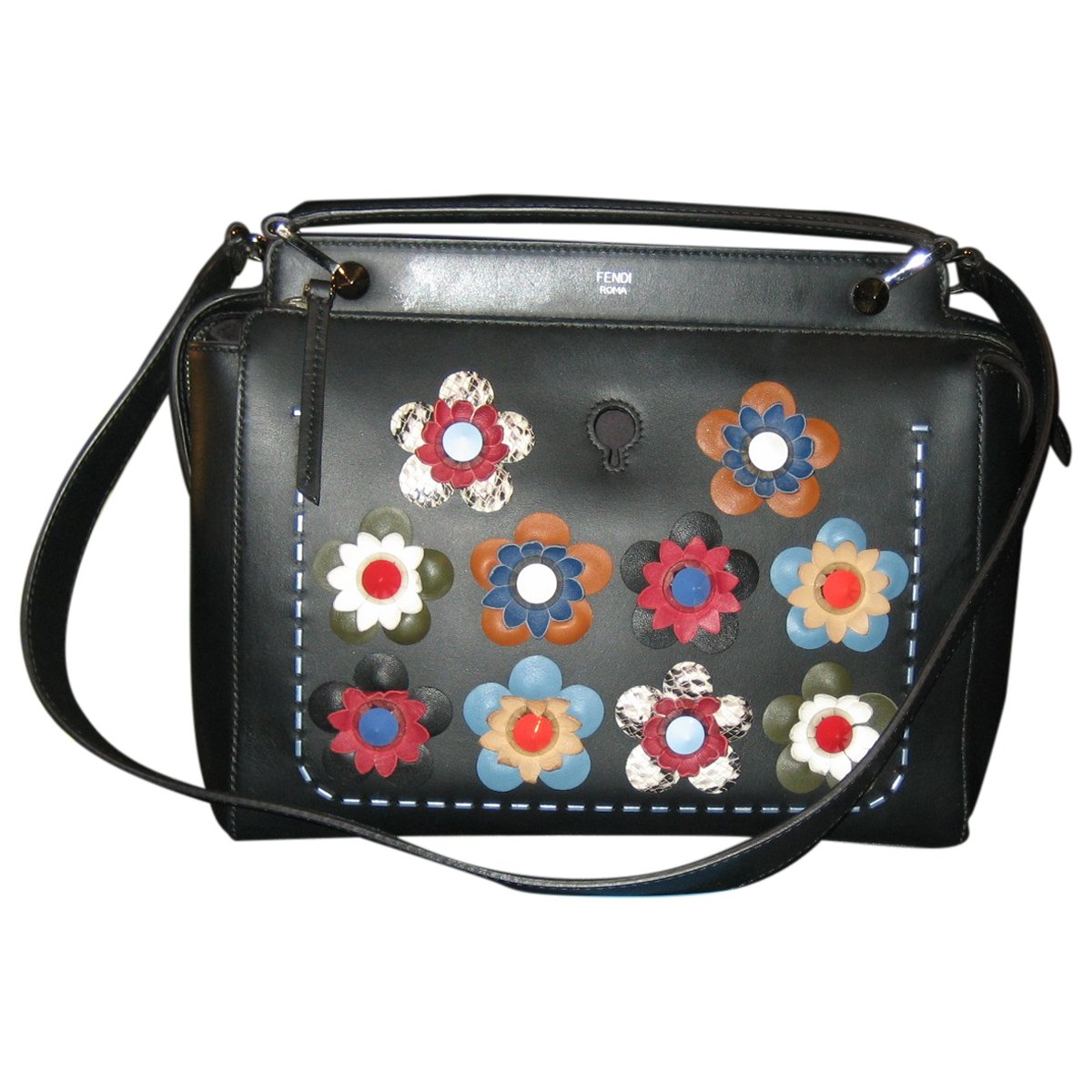 Dot Com leather handbag