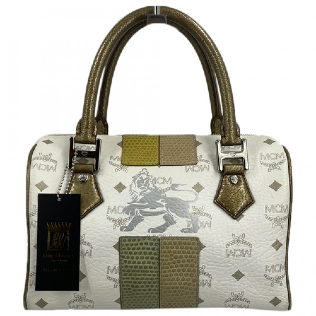 Boston leather handbag