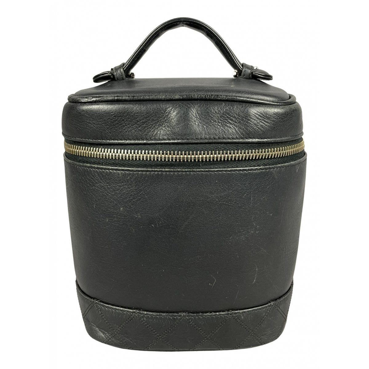 Vanity leather handbag