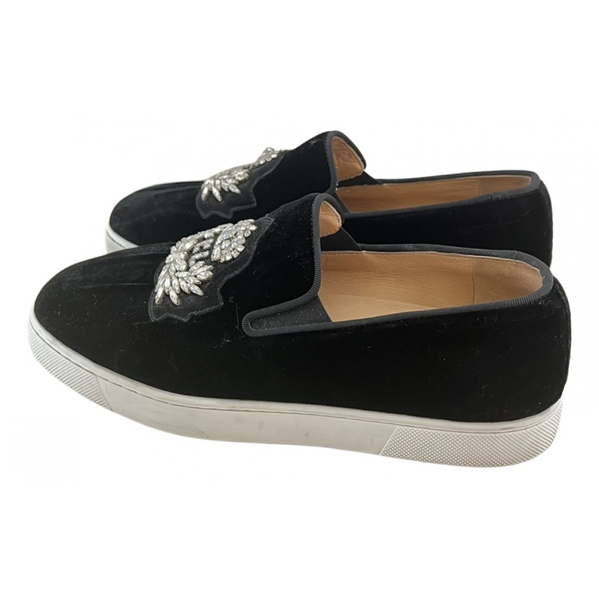 Pik Boat velvet trainers