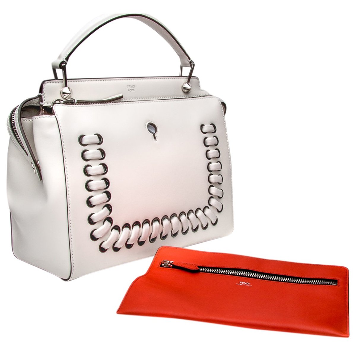 Dot Com leather handbag