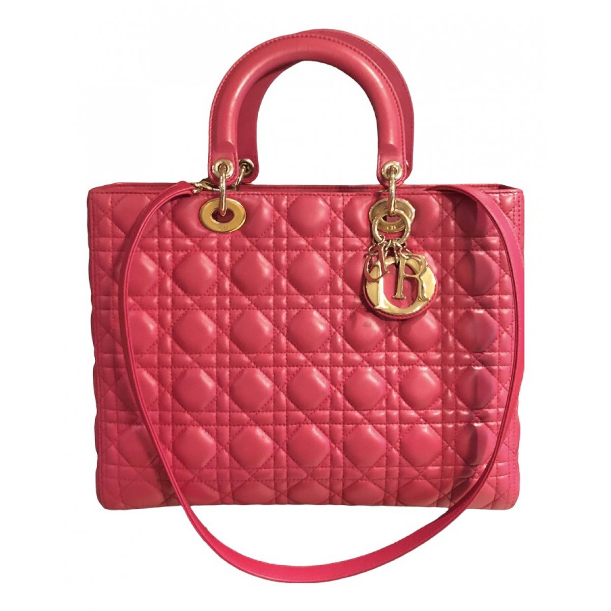 Lady Dior leather handbag