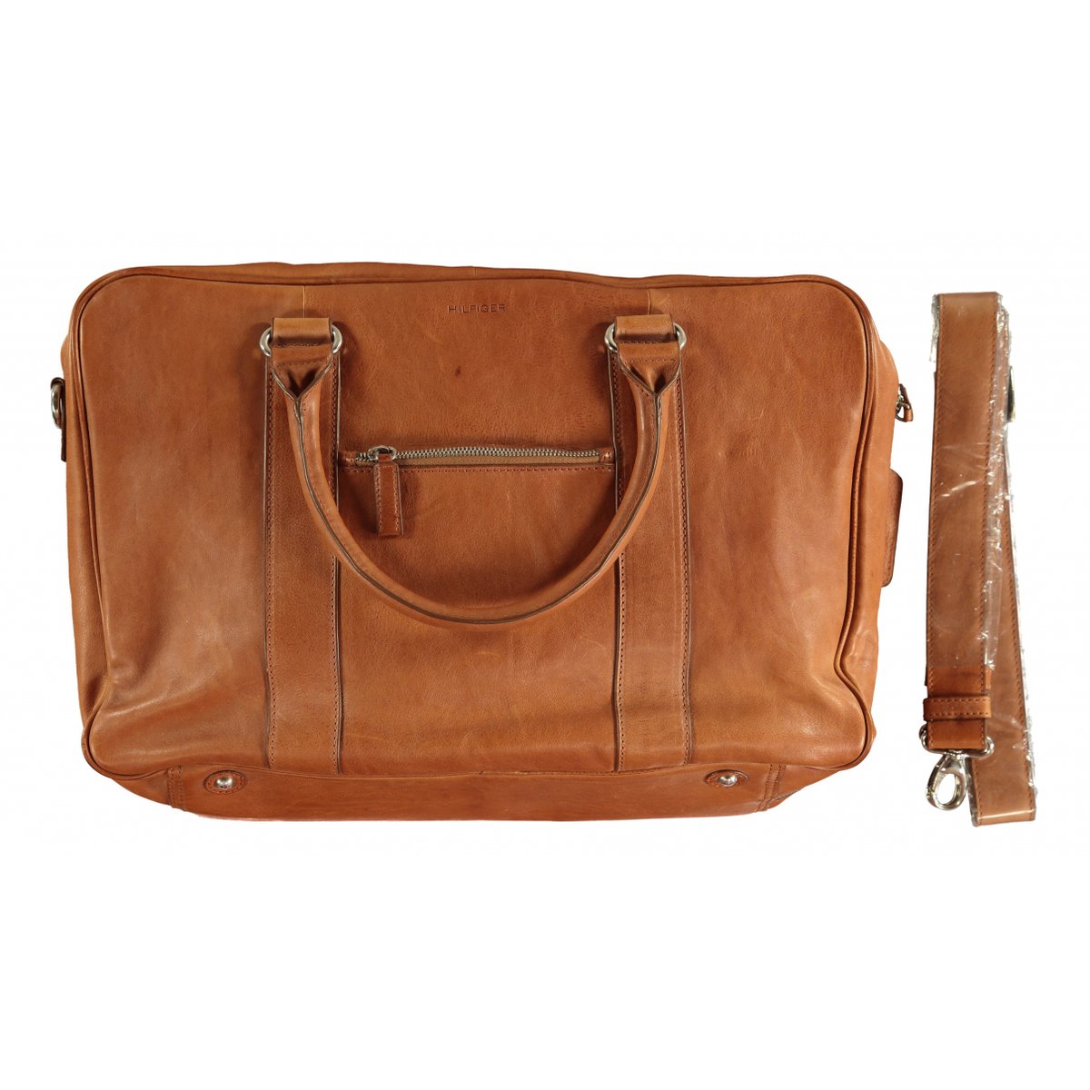 Leather bowling bag