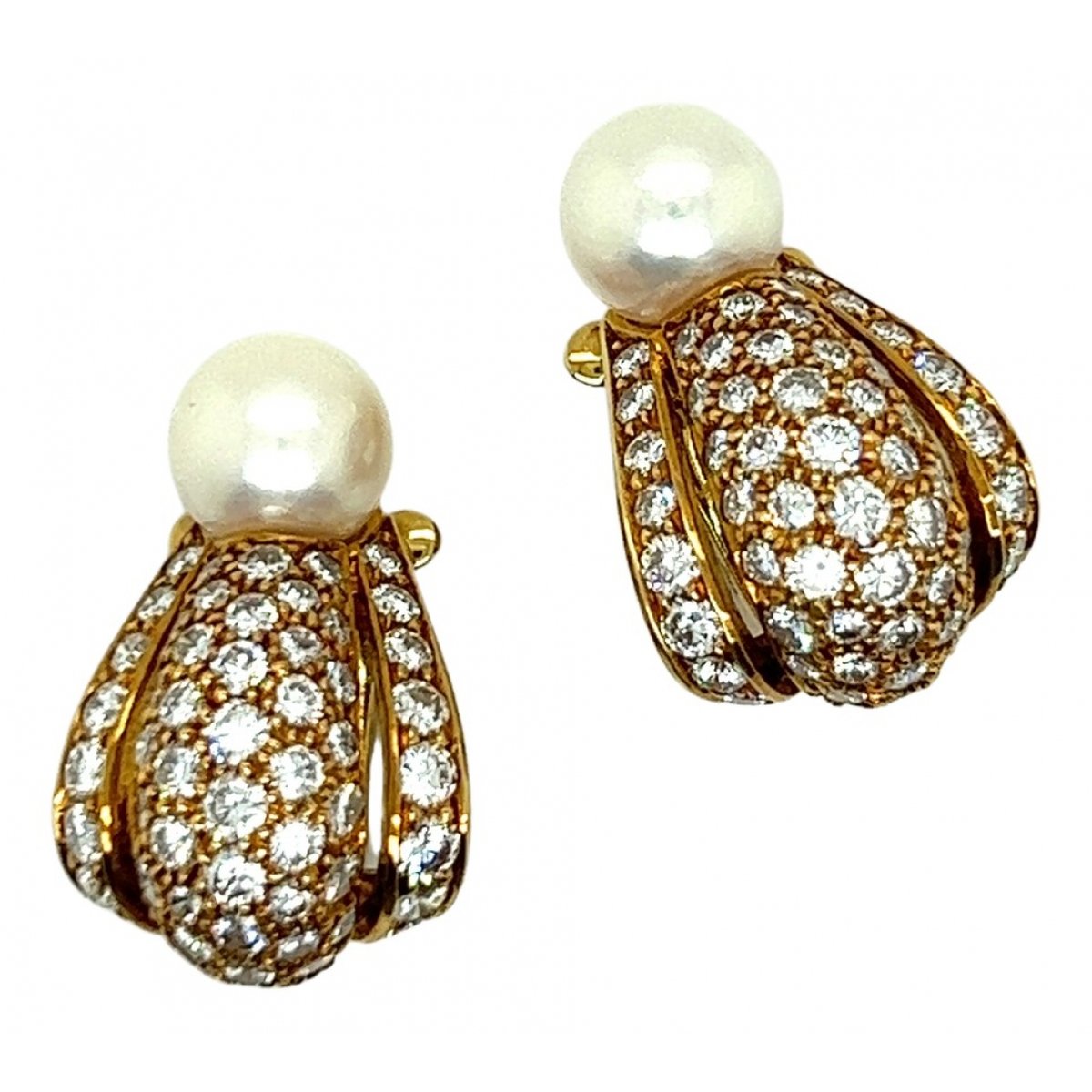 Panthère yellow gold earrings
