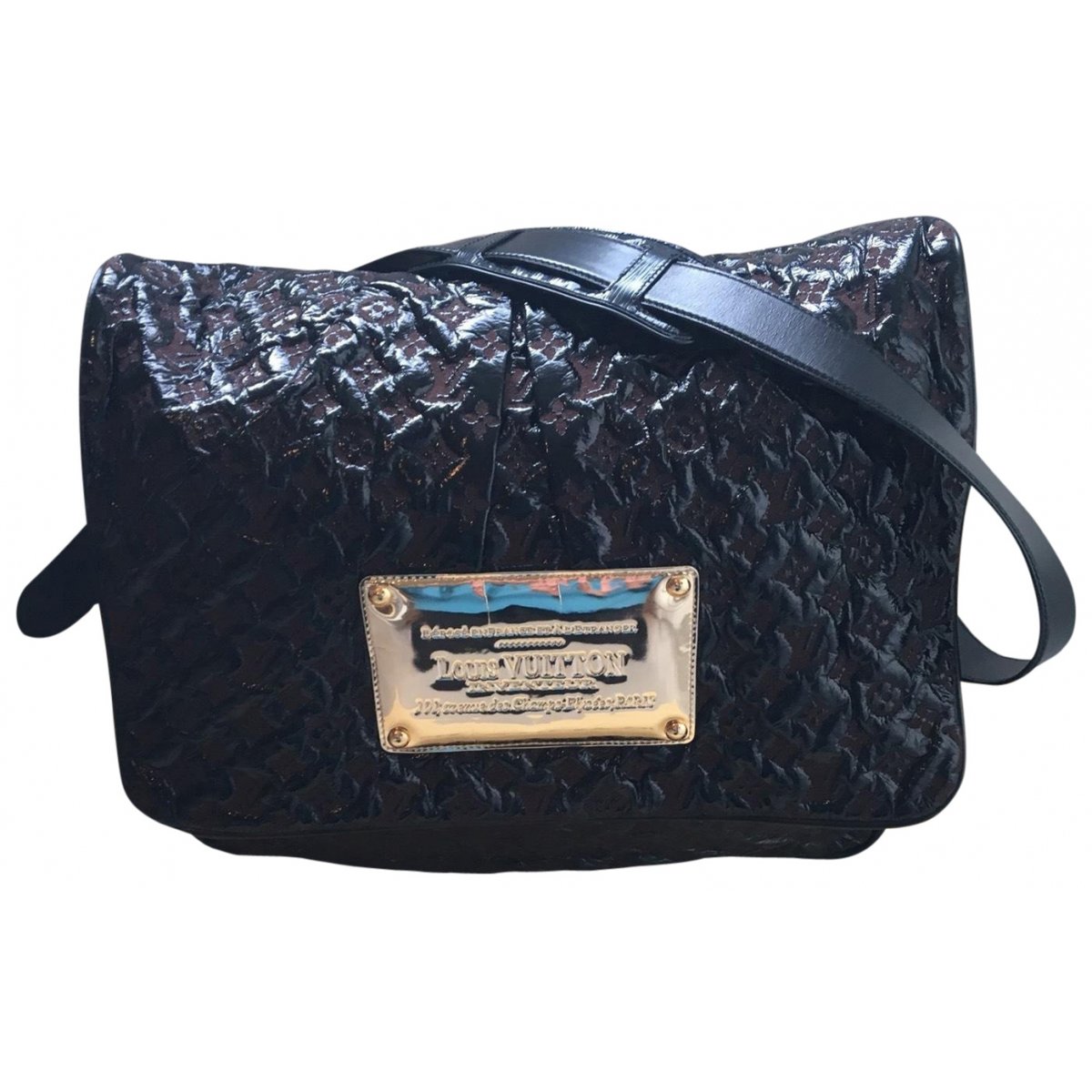 Berkeley patent leather travel bag