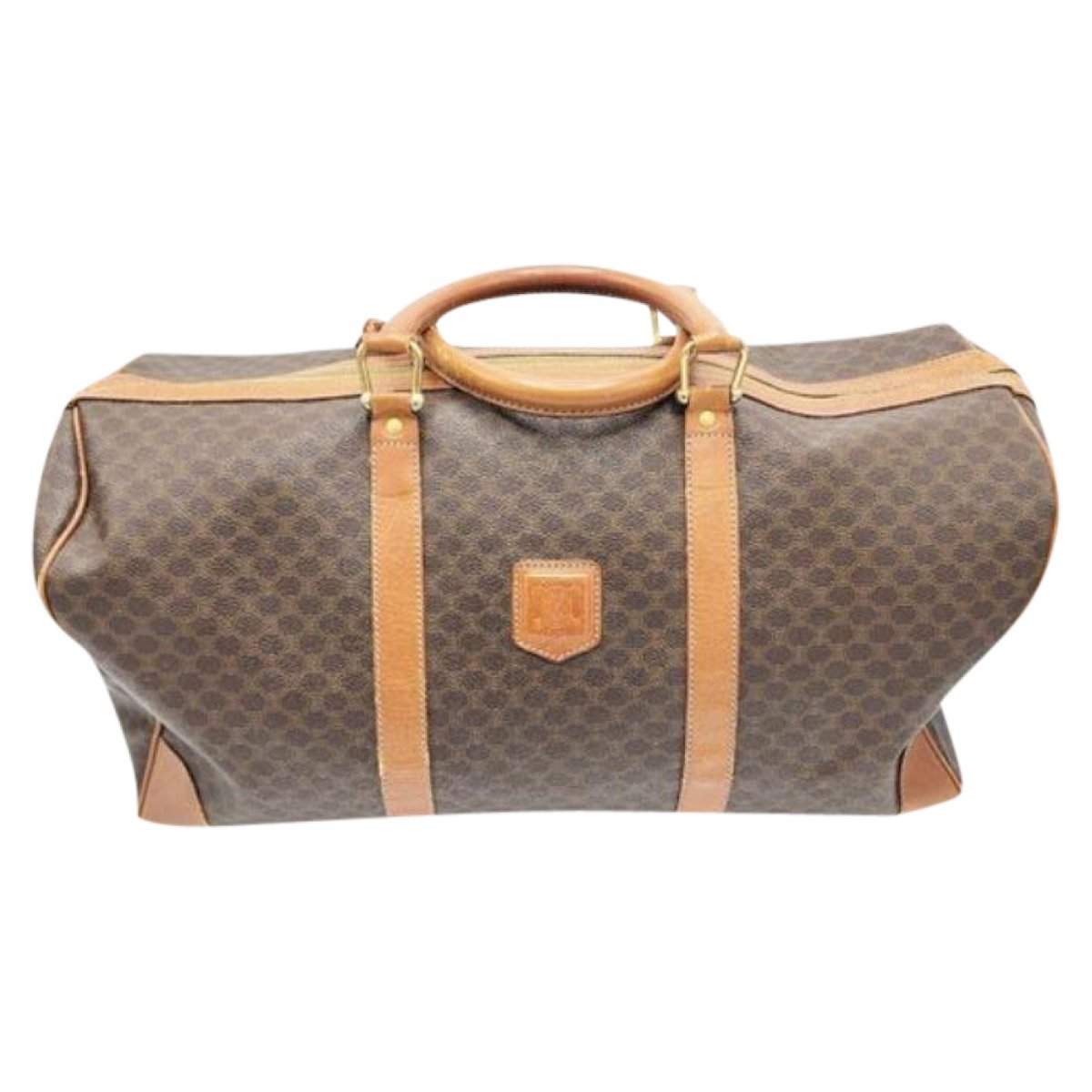 Frame leather travel bag