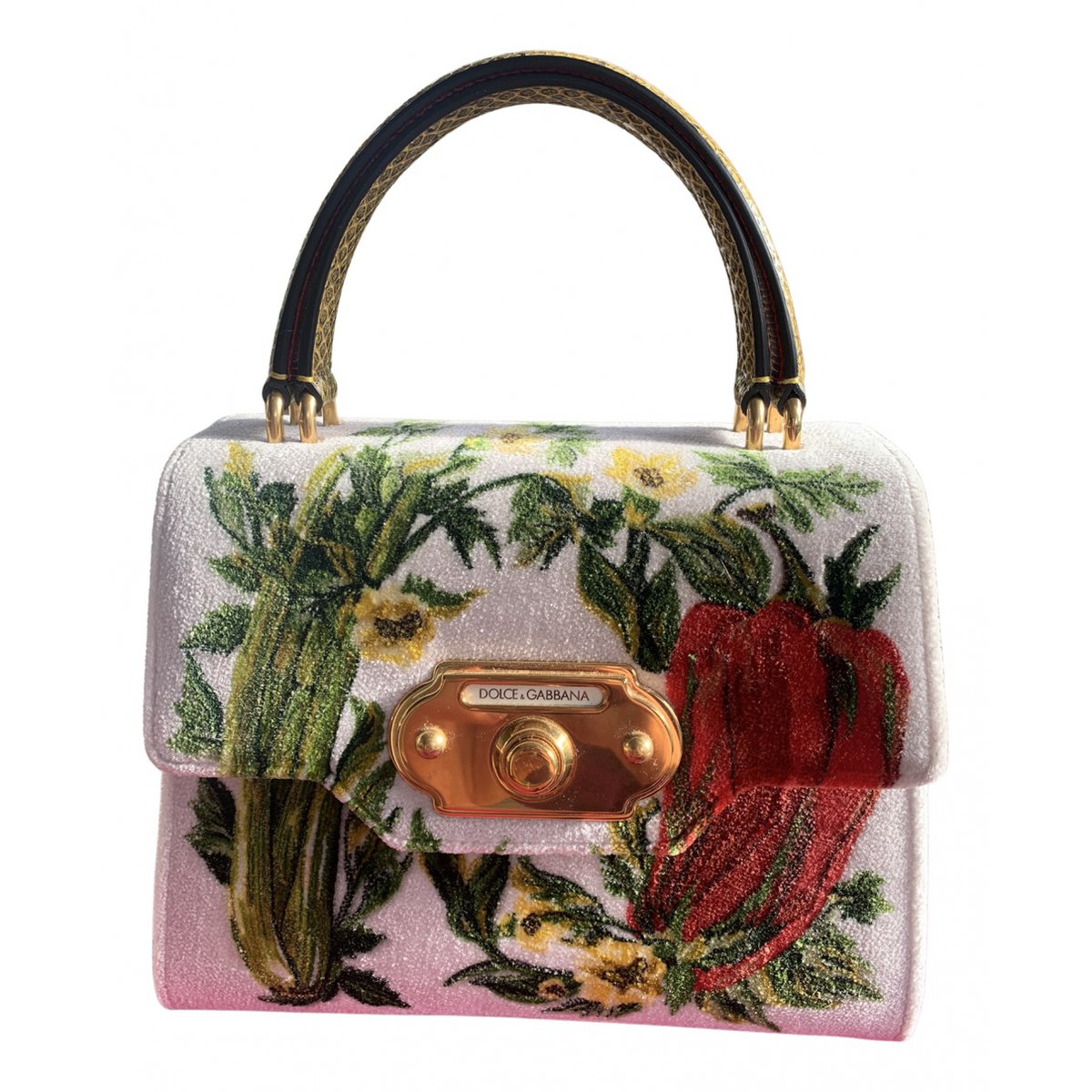Welcome velvet handbag