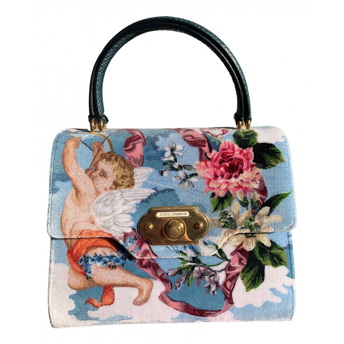 Welcome velvet handbag