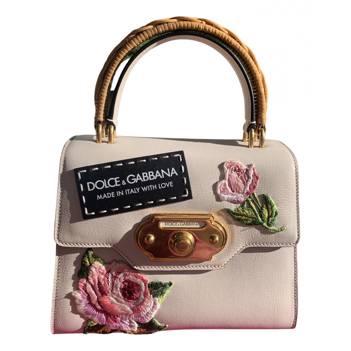 Welcome leather handbag