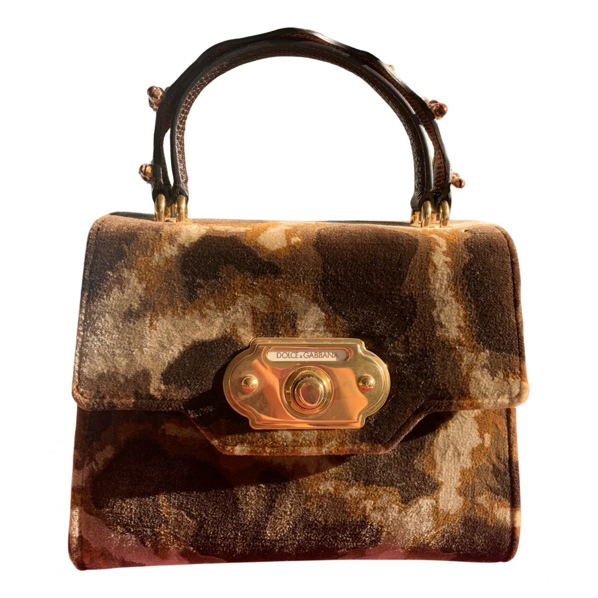 Welcome velvet handbag