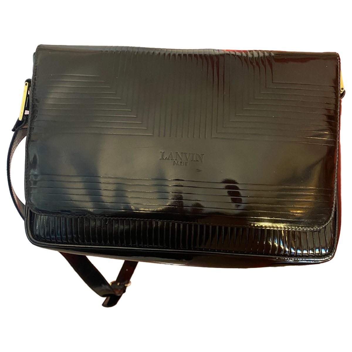 Patent leather handbag