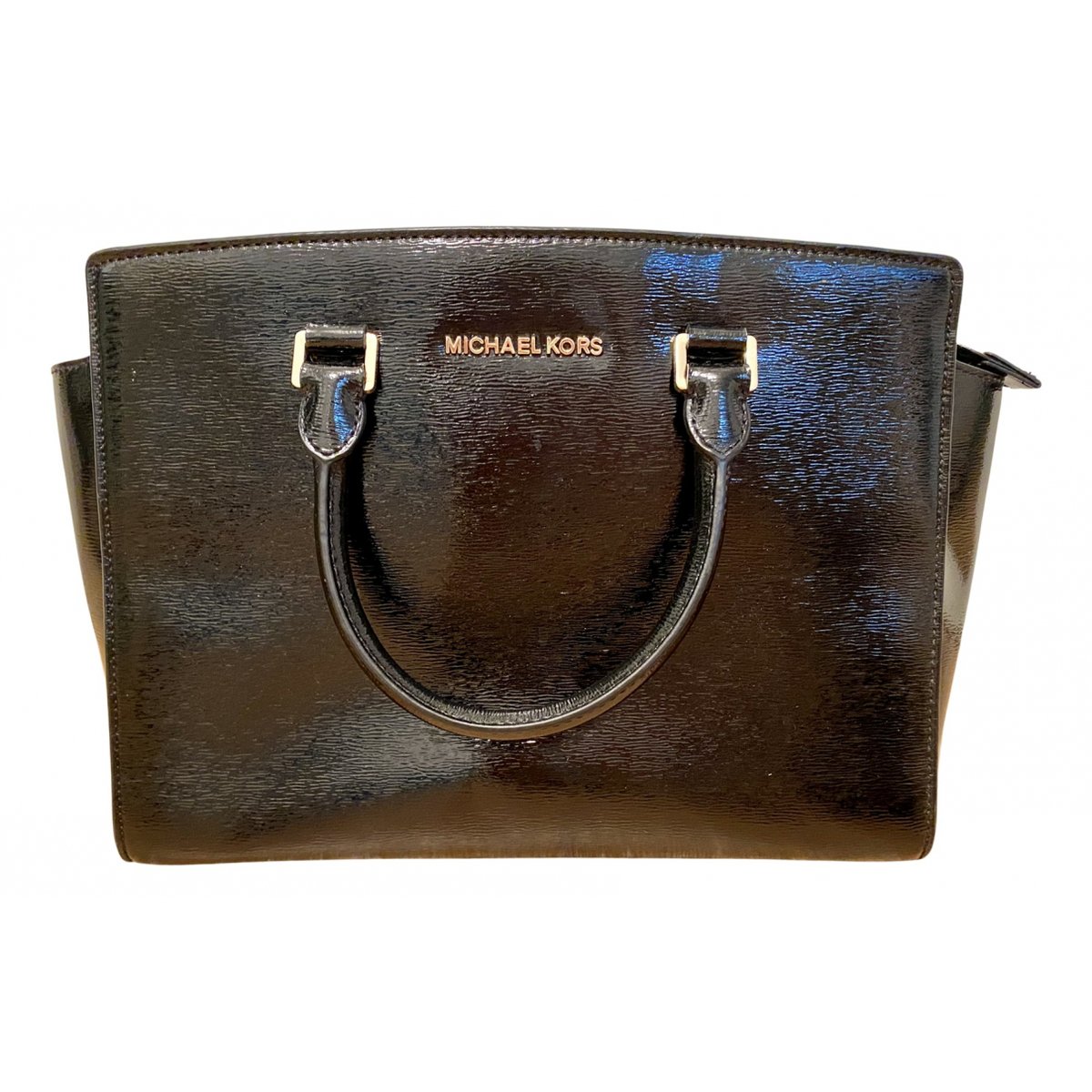 Selma patent leather handbag