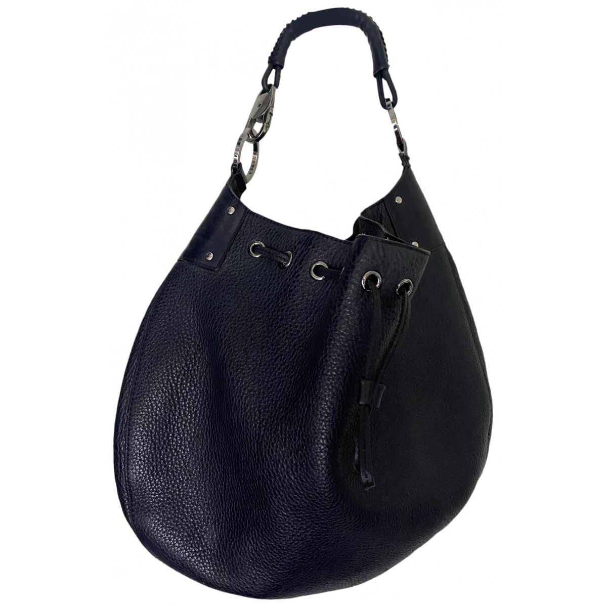 Bamboo Top Handle leather handbag