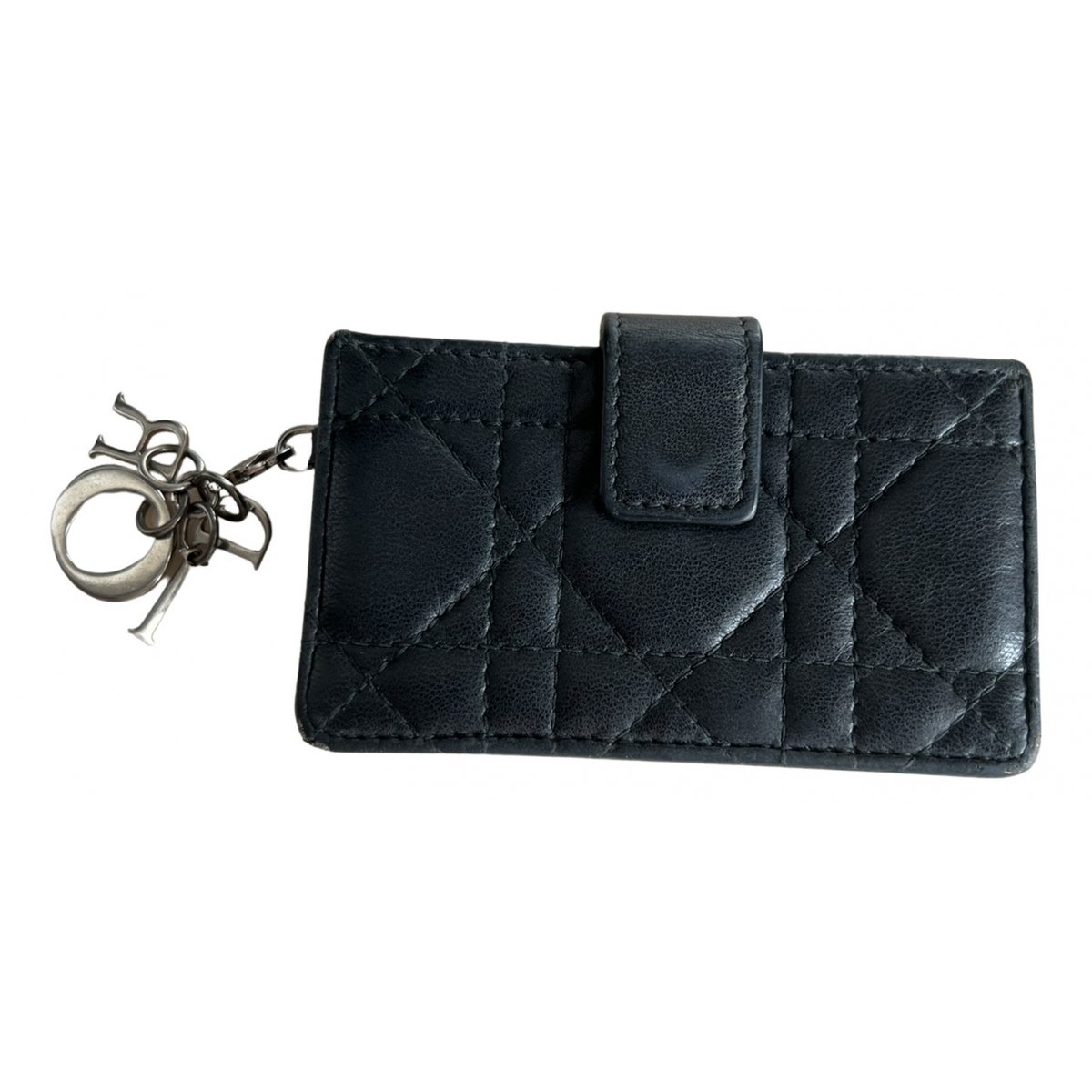 Lady Dior leather card wallet
