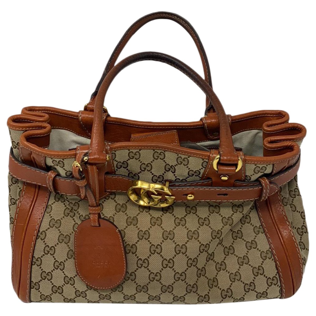 GG Running leather handbag