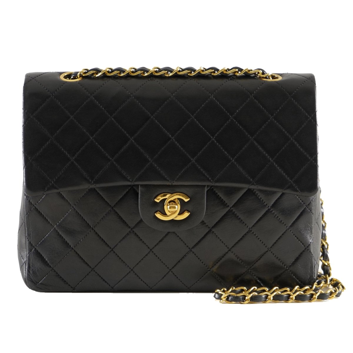 Vintage CC Chain leather tote