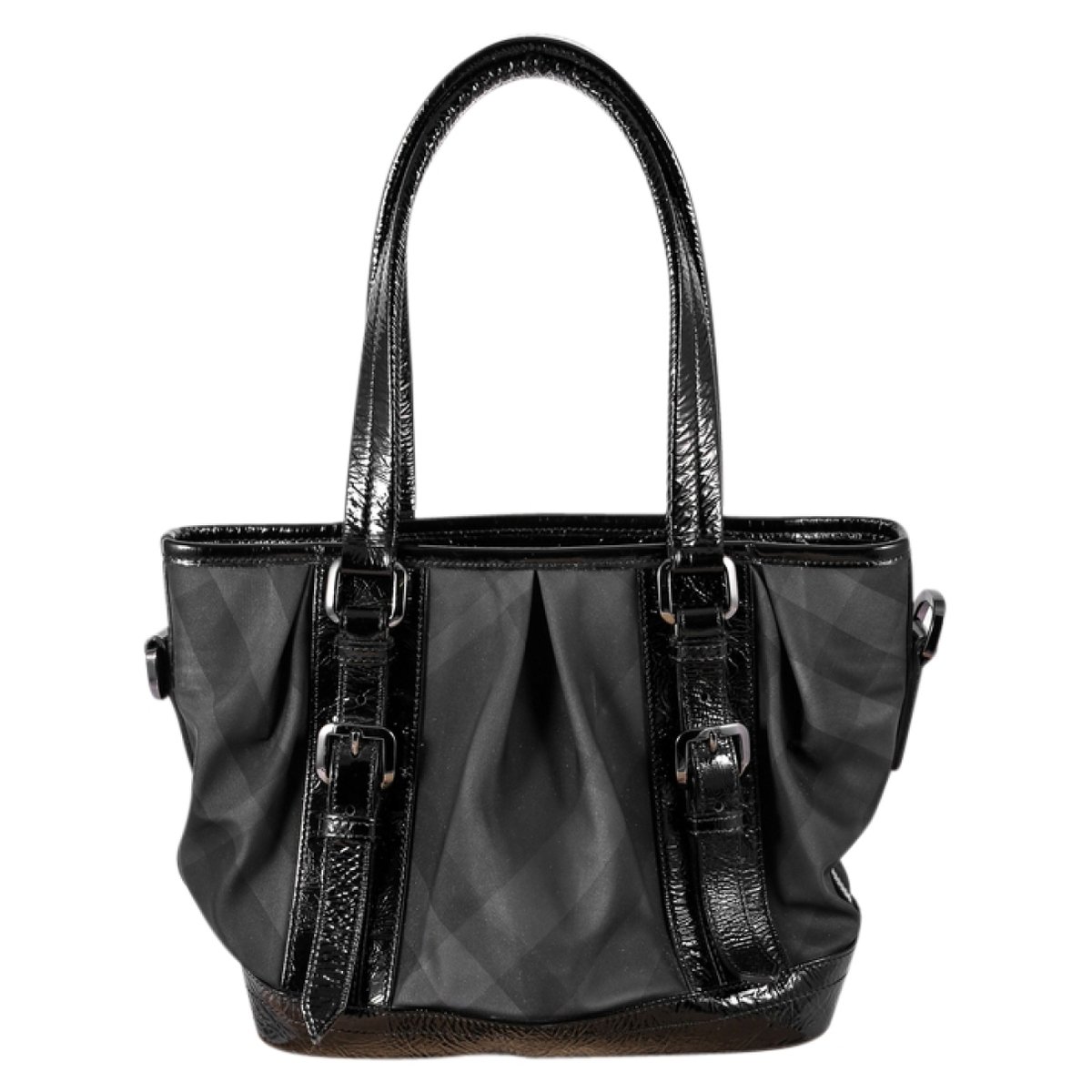 Victoria patent leather tote