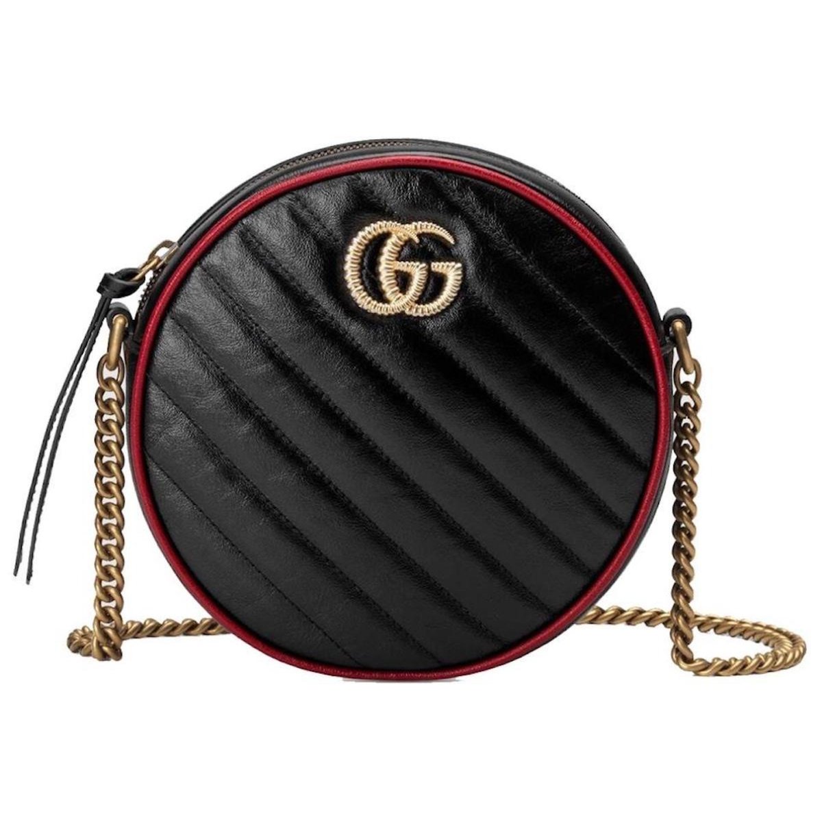 GG Marmont Round leather crossbody bag