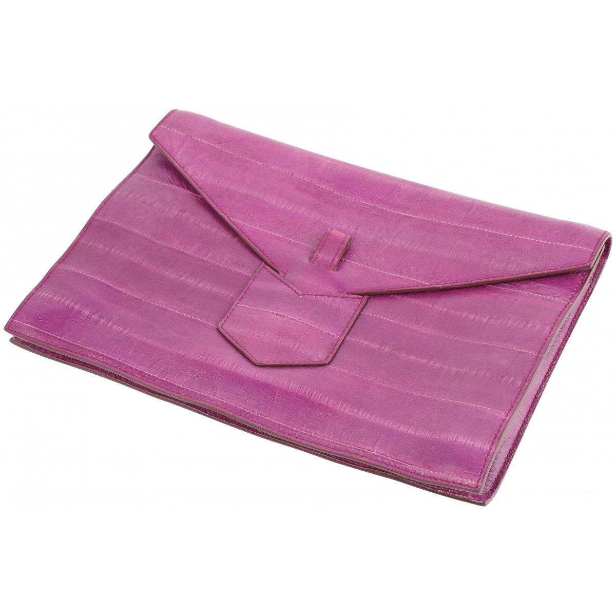 Envelope eel clutch bag