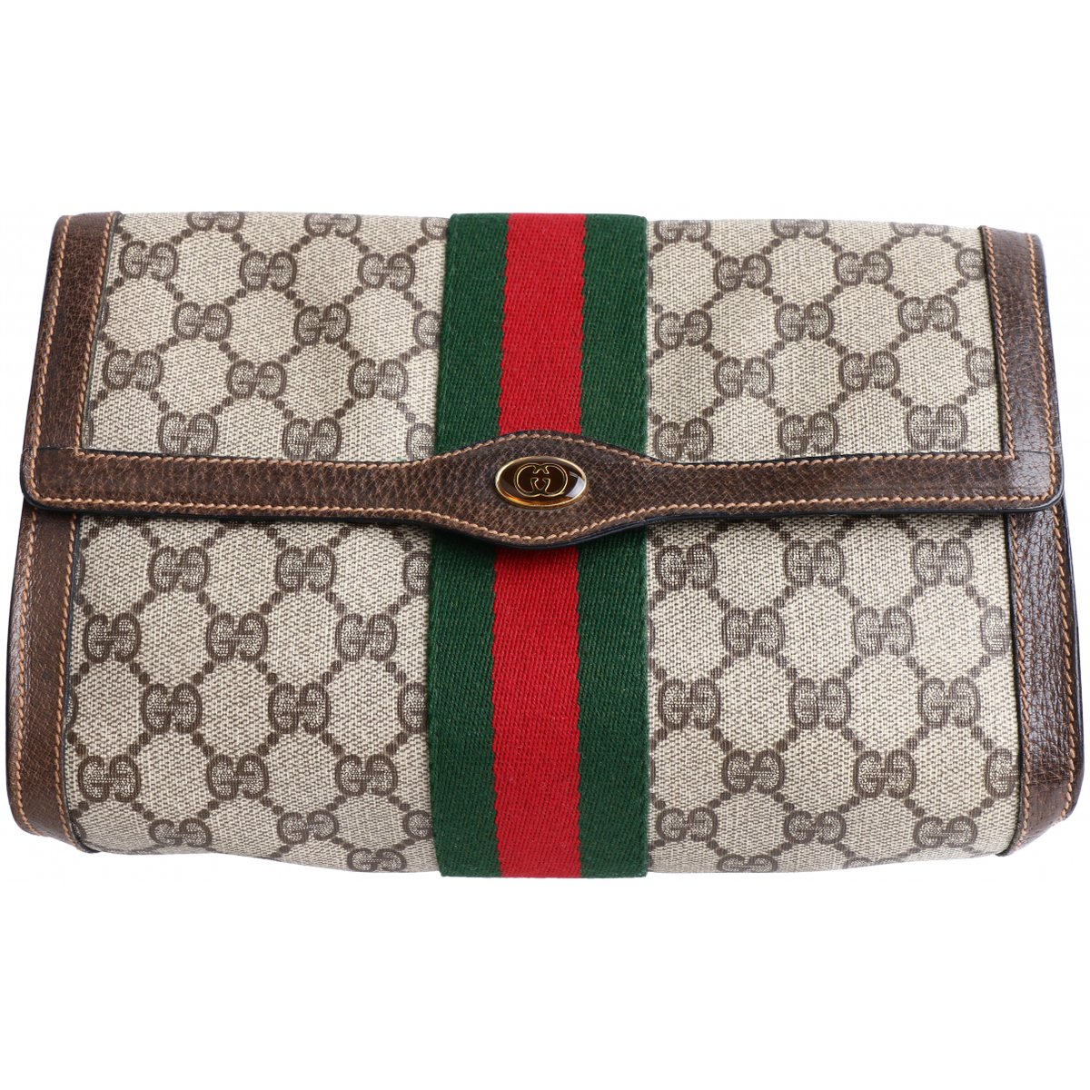 Ophidia leather clutch bag