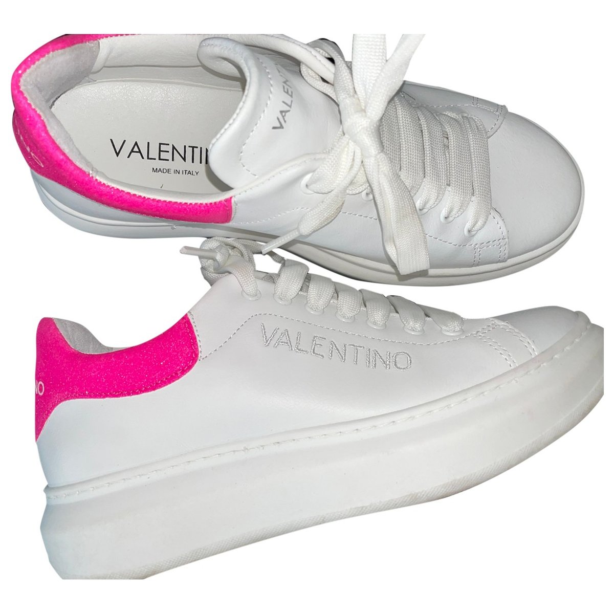 Open VLTN leather trainers