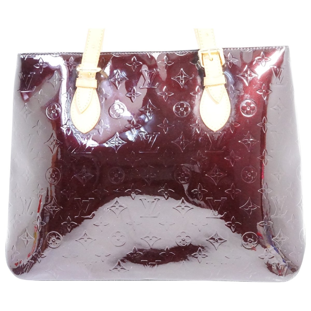 Brentwood patent leather tote