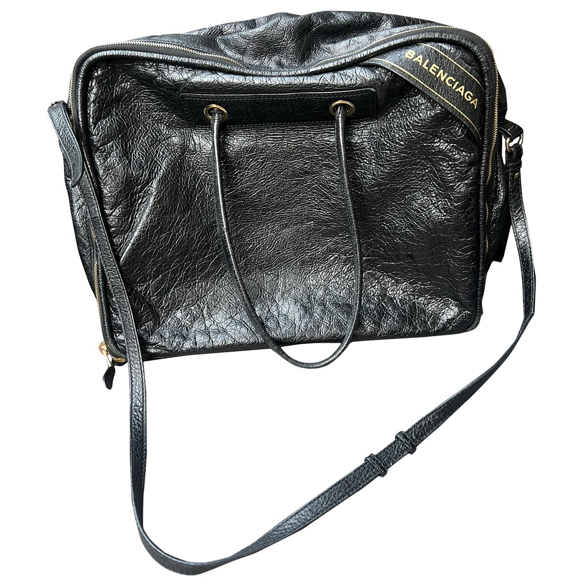 Blanket leather crossbody bag