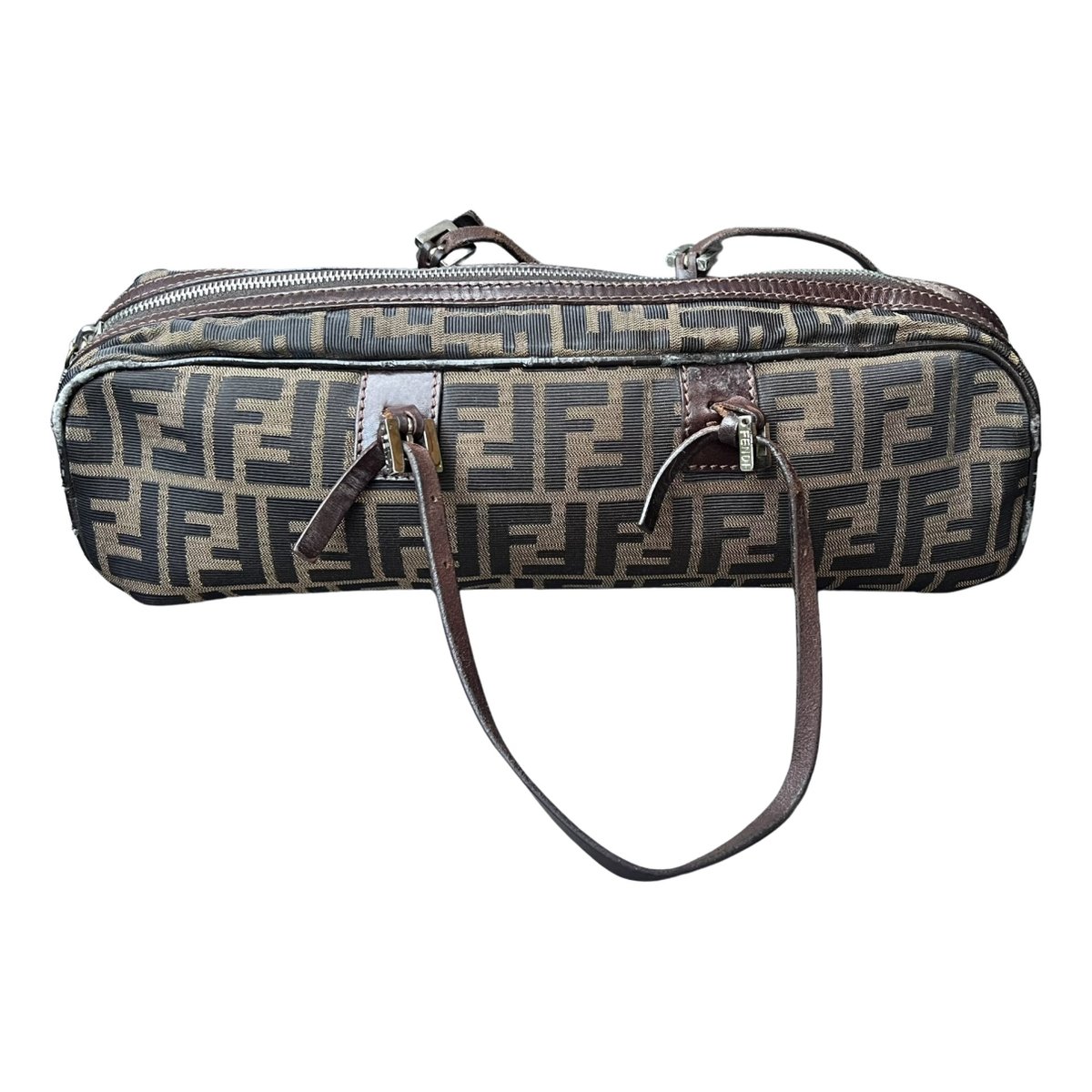 Baguette leather handbag