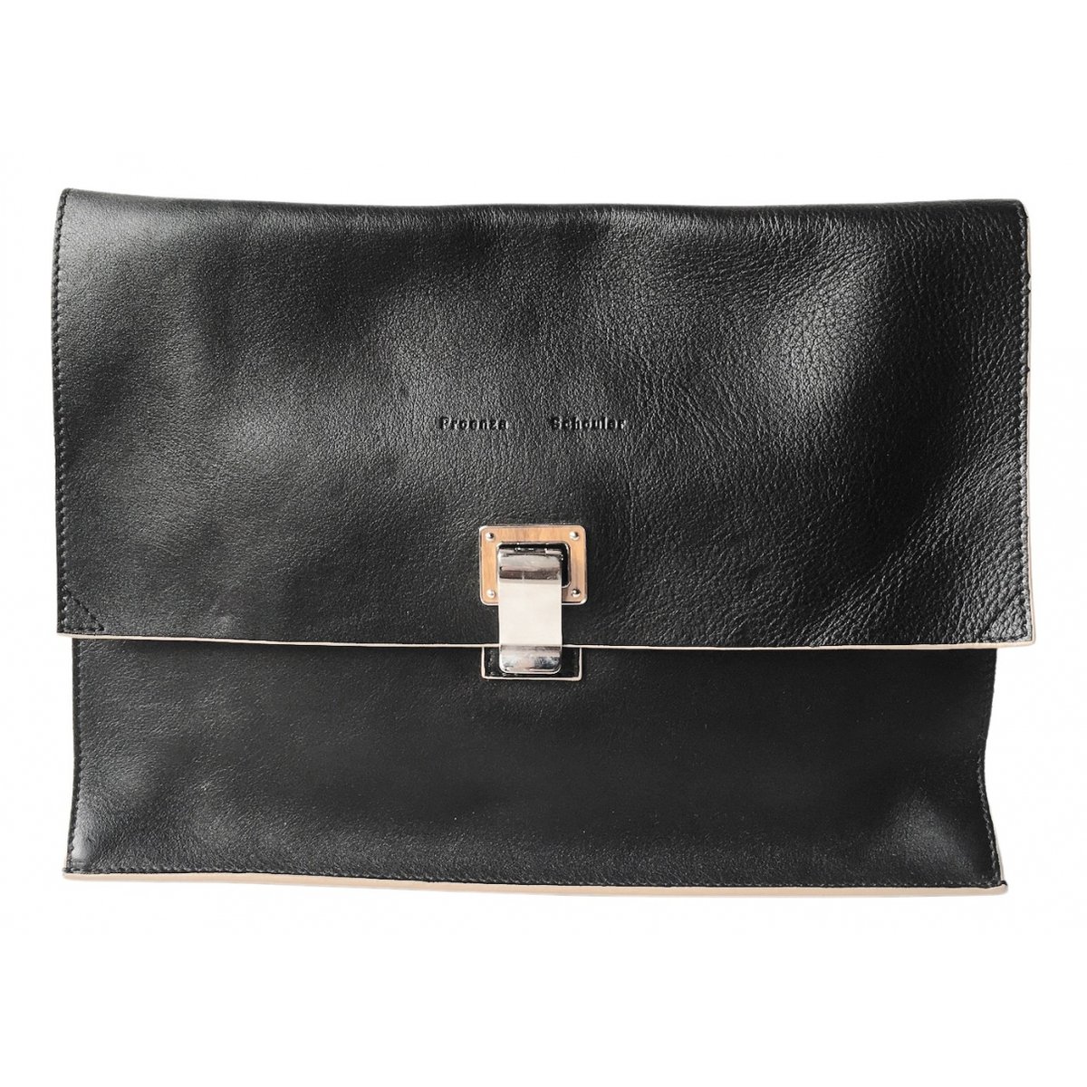 Lunch leather clutch bag