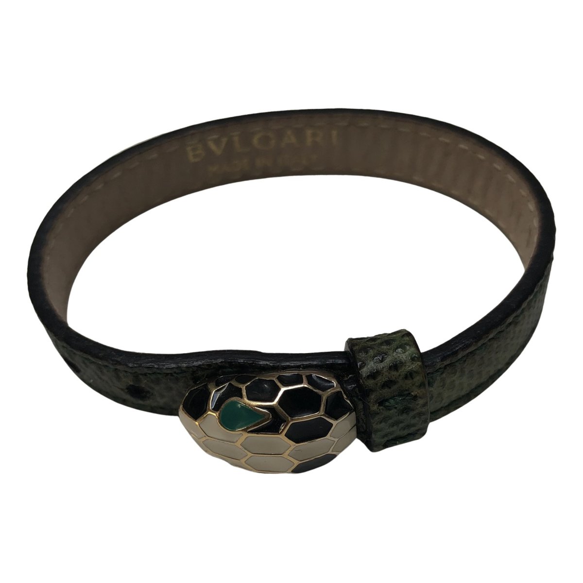 Serpenti leather bracelet