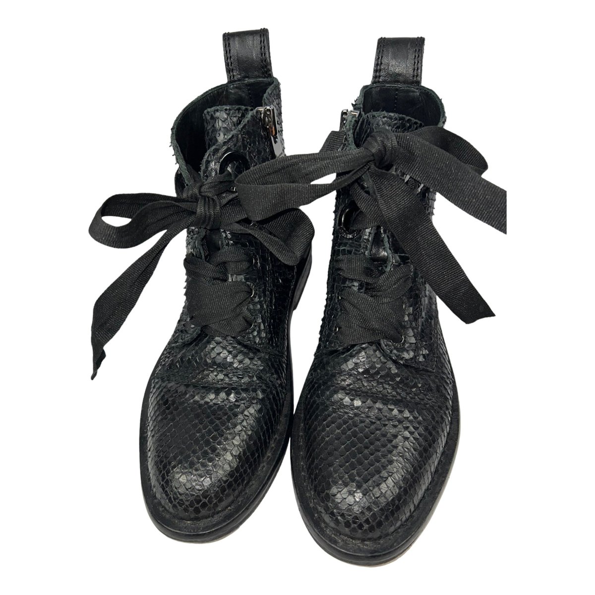 Laureen Roma leather biker boots