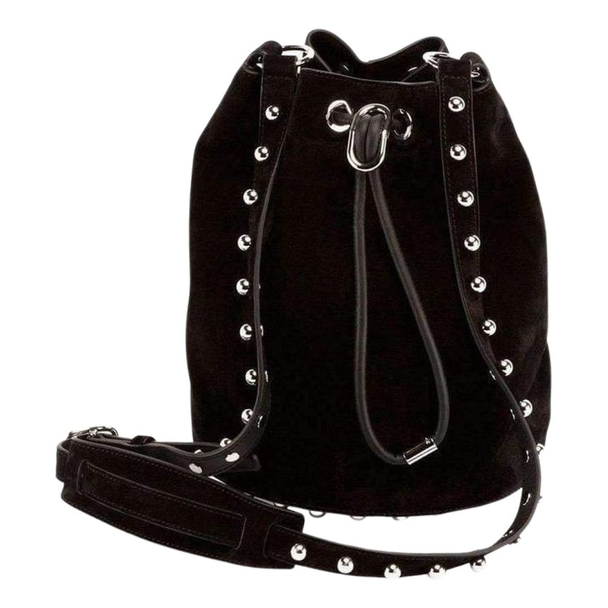 Bucket leather crossbody bag