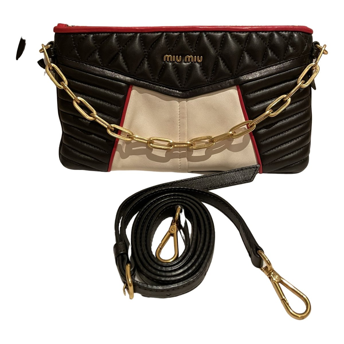 Miu Confidential leather handbag