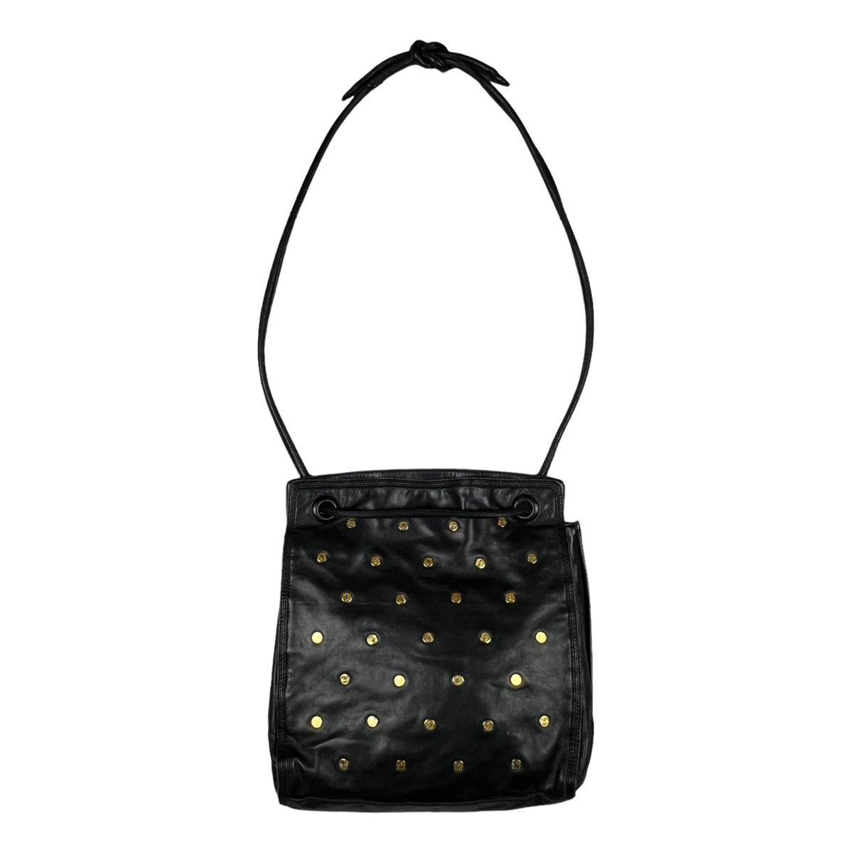 Midnight leather crossbody bag