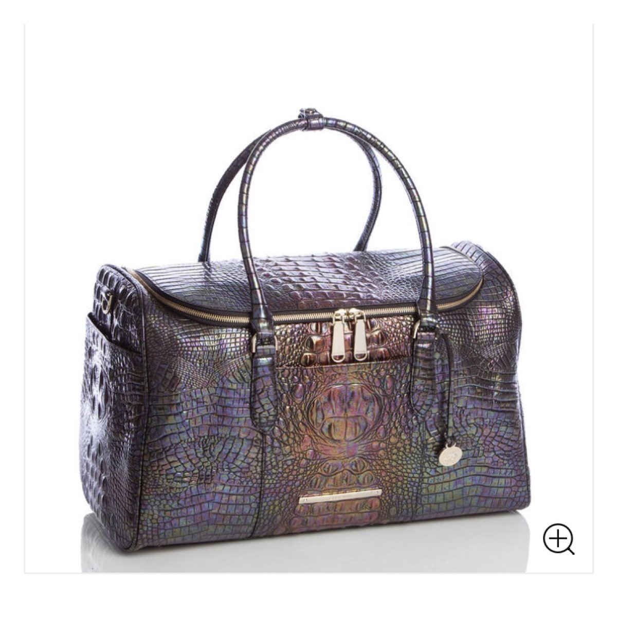 Leather travel bag