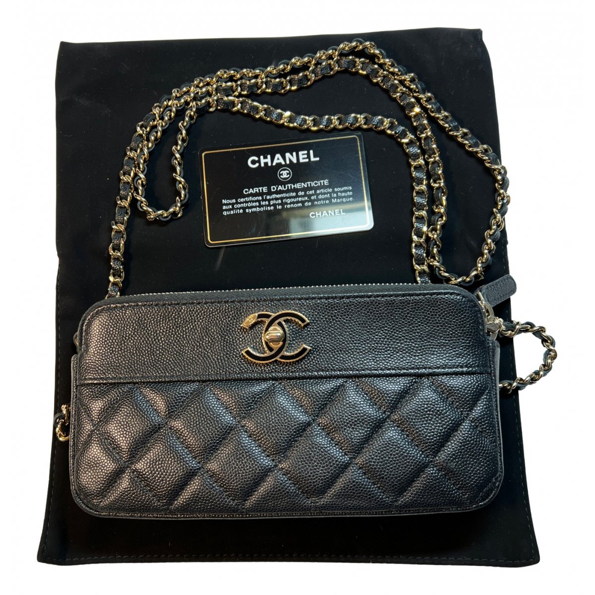 Wallet On Chain Timeless/Classique leather crossbody bag
