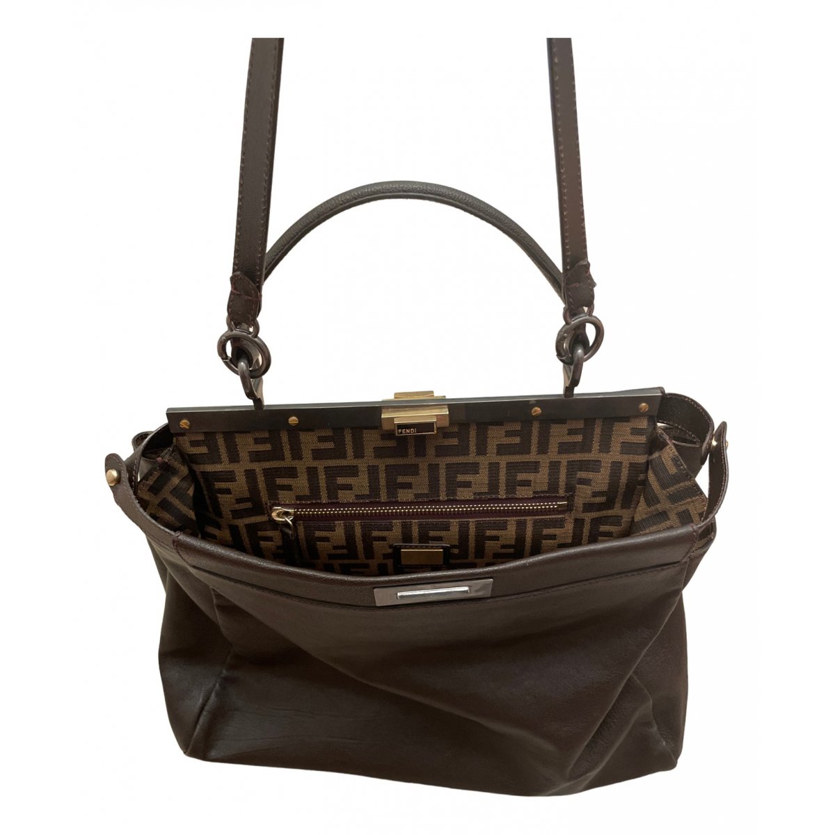Peekaboo leather handbag