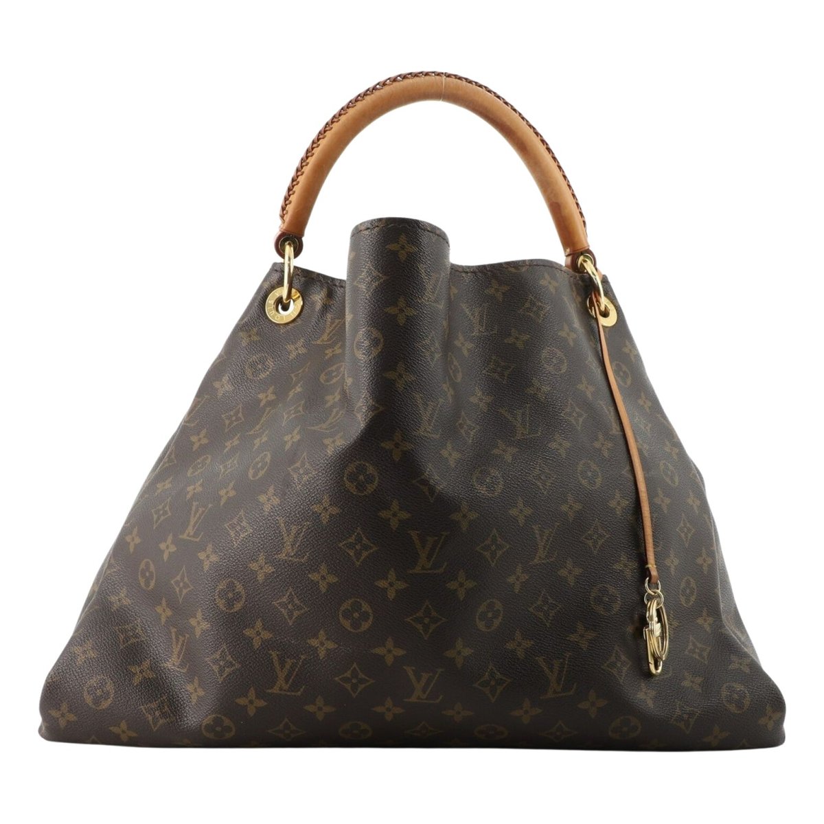 Artsy leather handbag