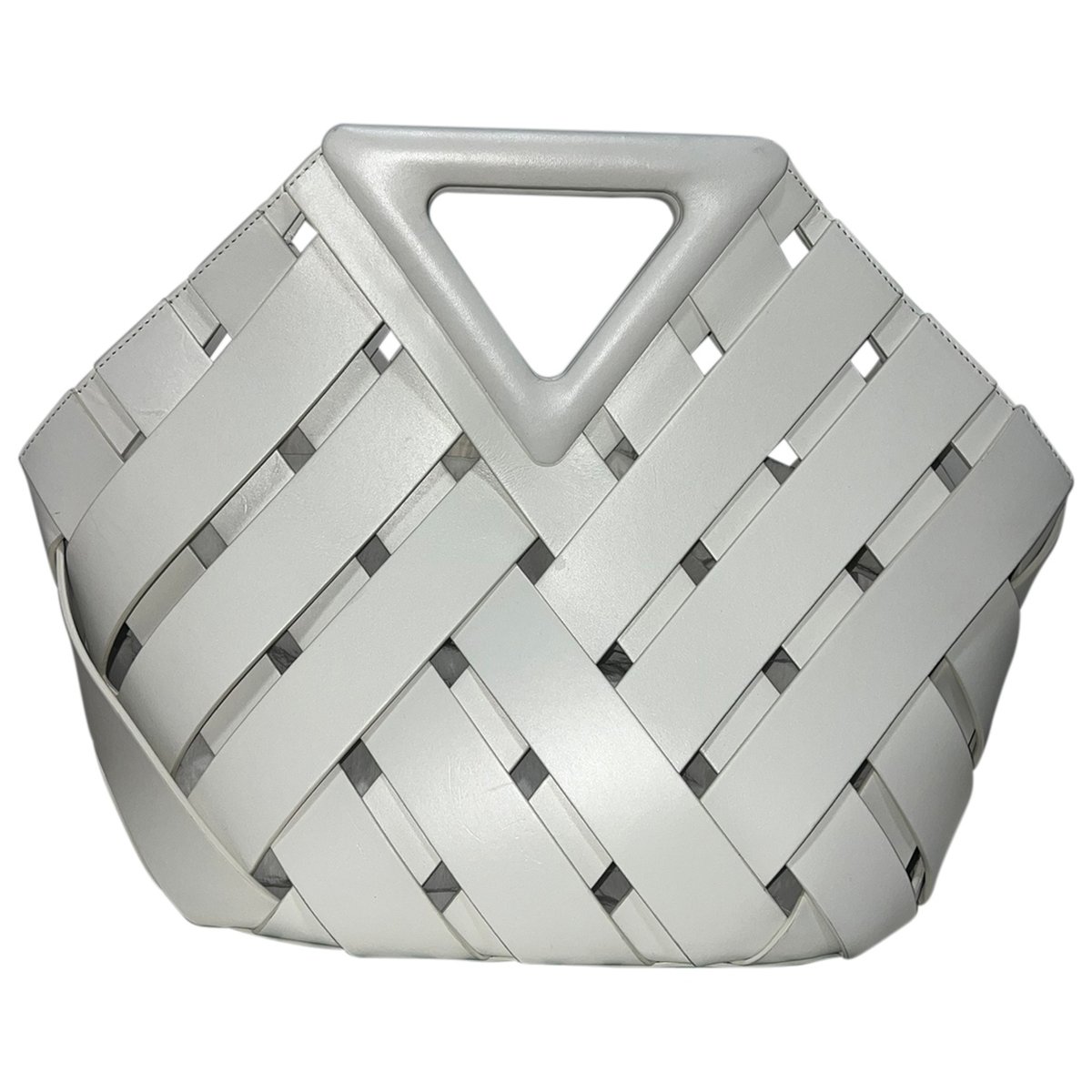 Point leather handbag