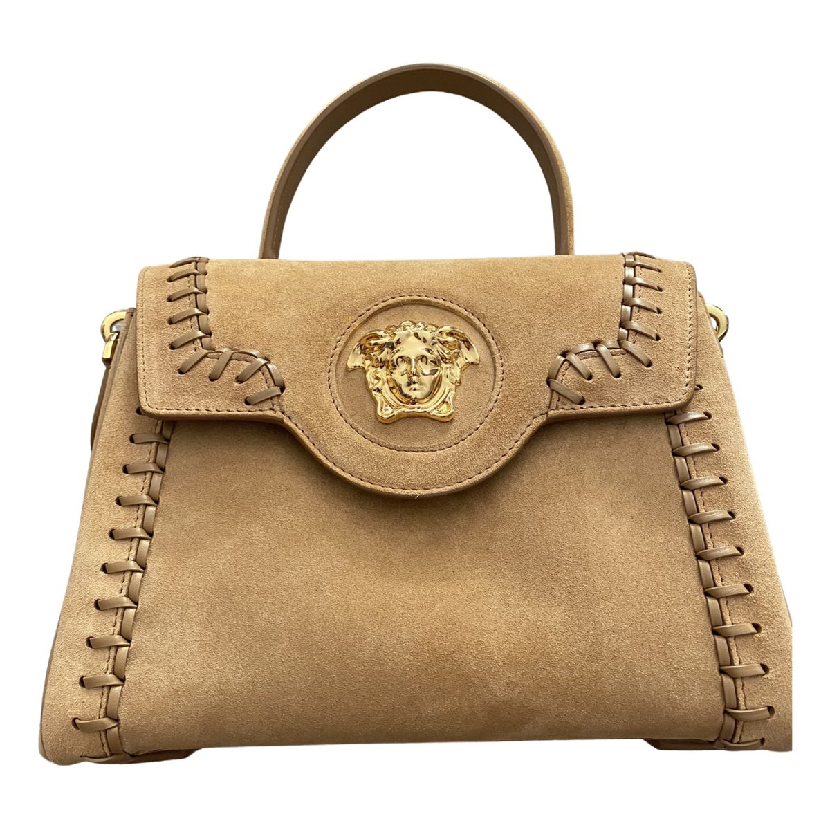 La Medusa leather handbag