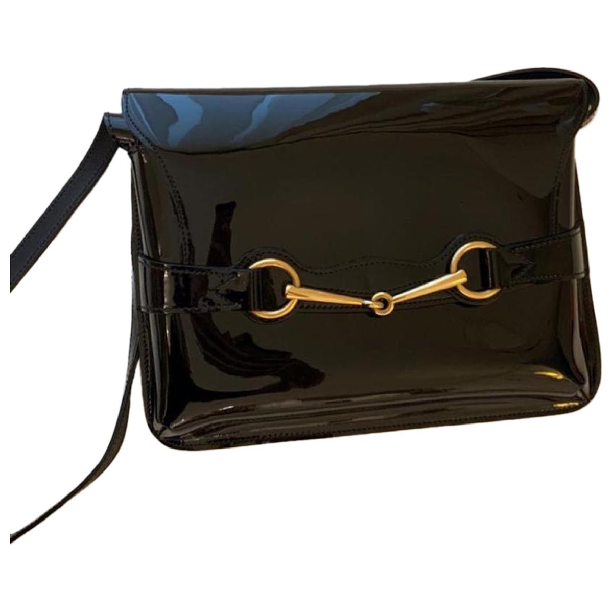 Bright Bit patent leather handbag