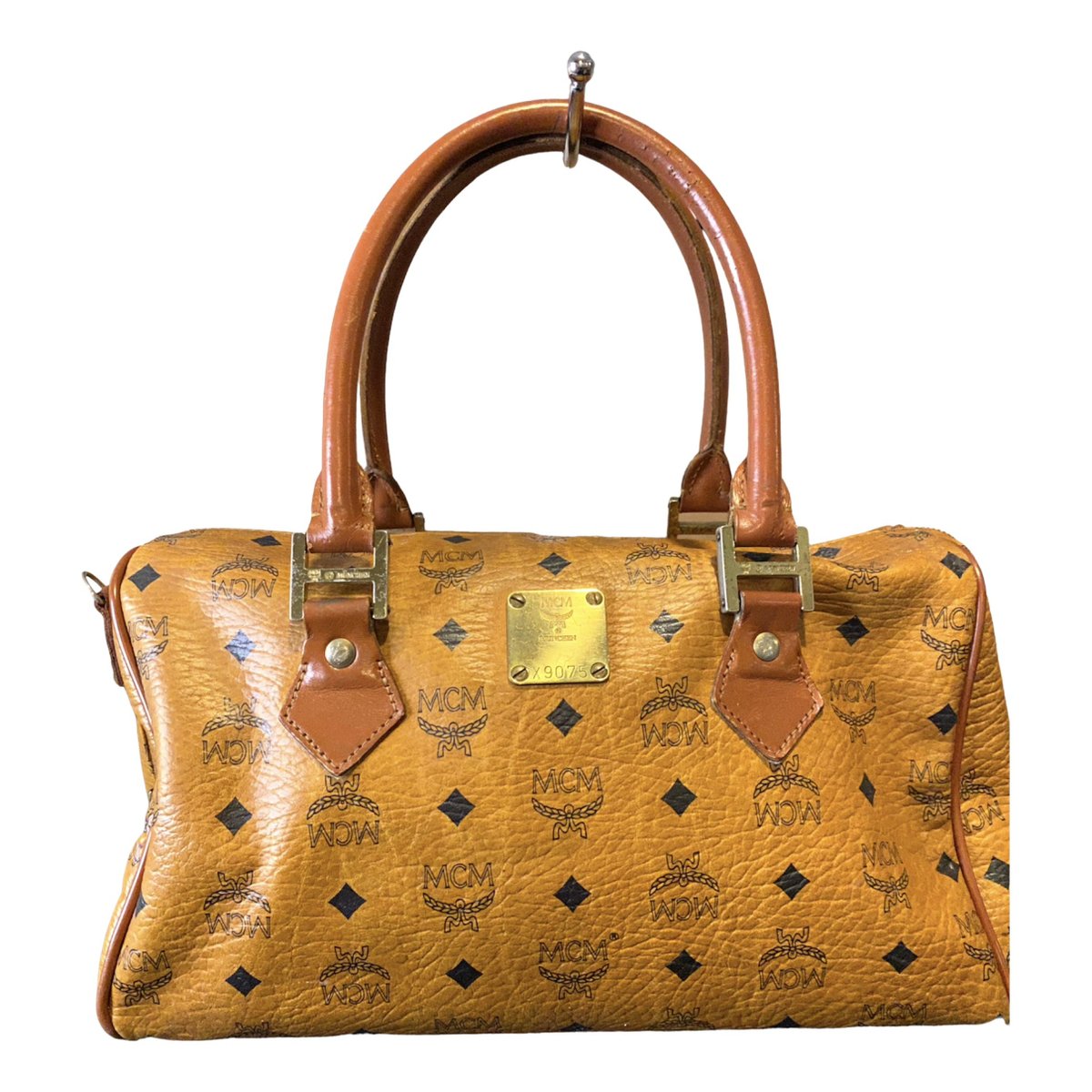 Boston leather handbag