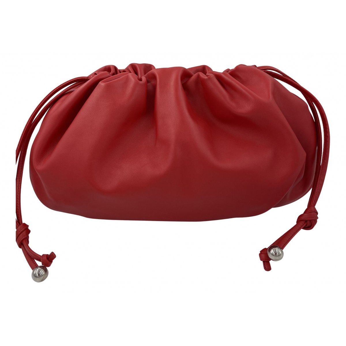 Pouch leather clutch bag