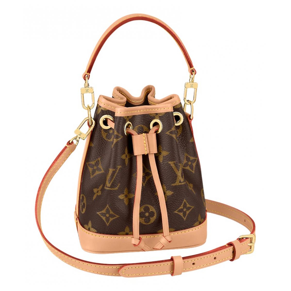 Nano Noé leather crossbody bag